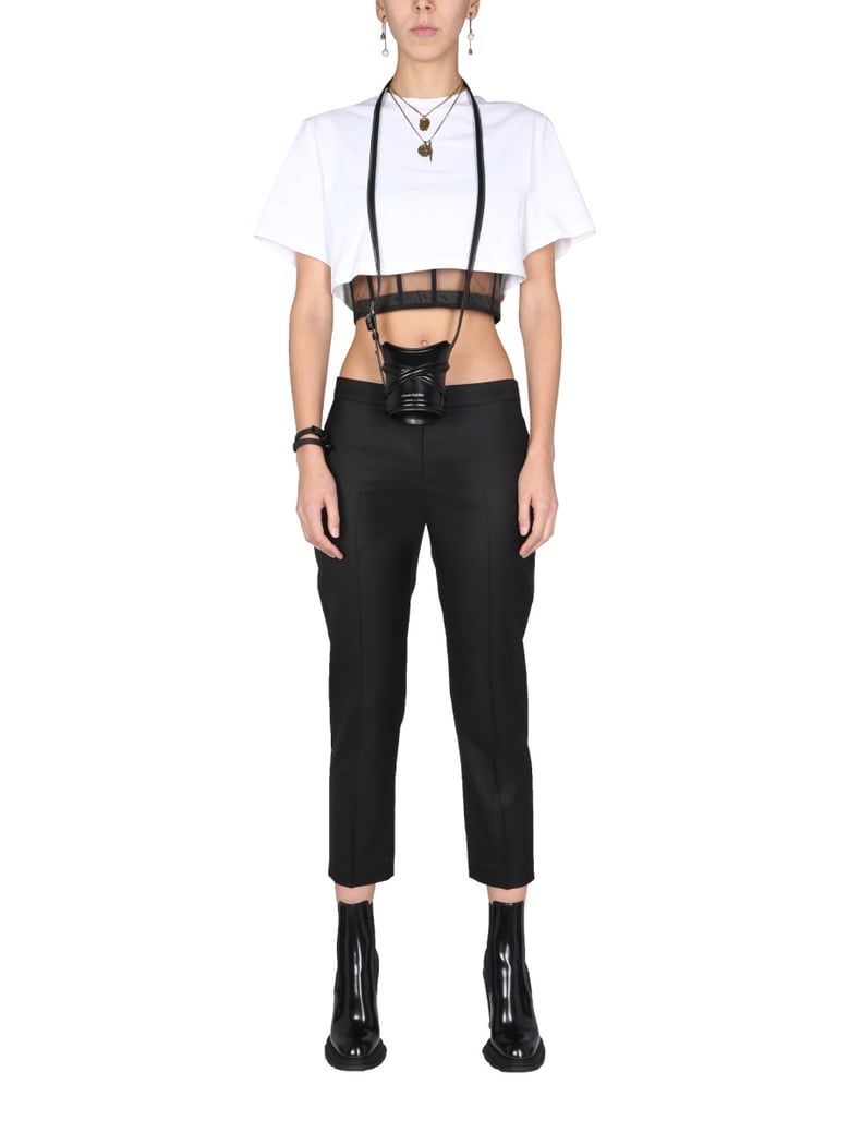 cropped trousers by Selfnex