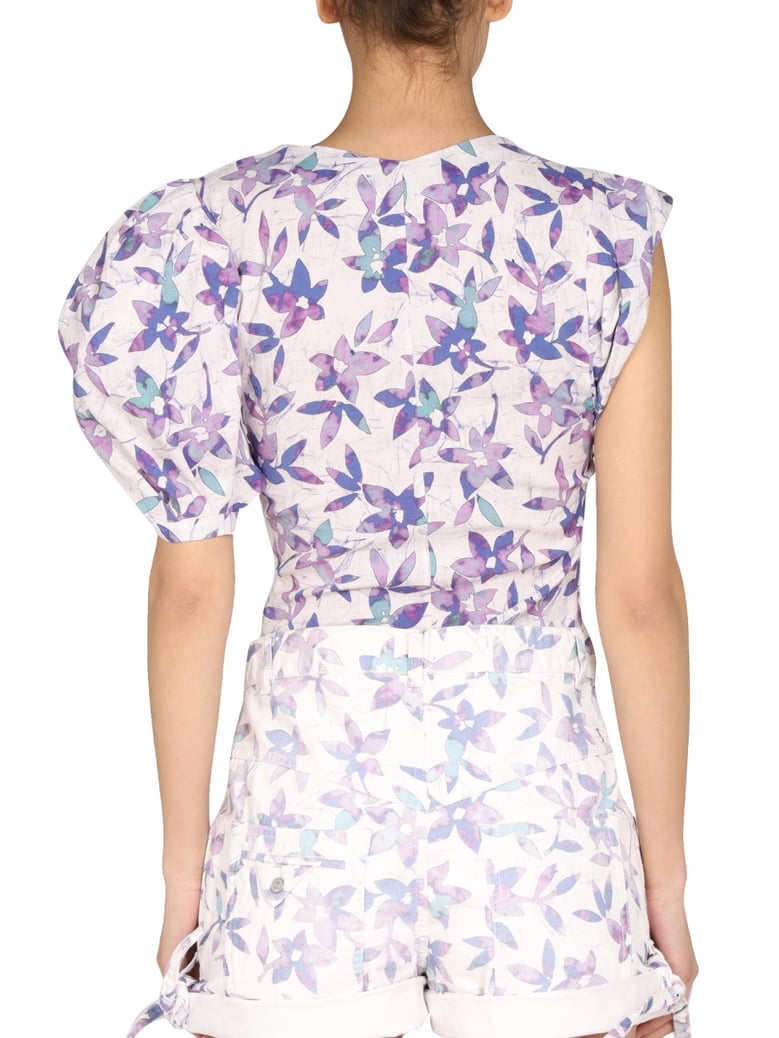 madinea top with asymmetrical neckline by Selfnex