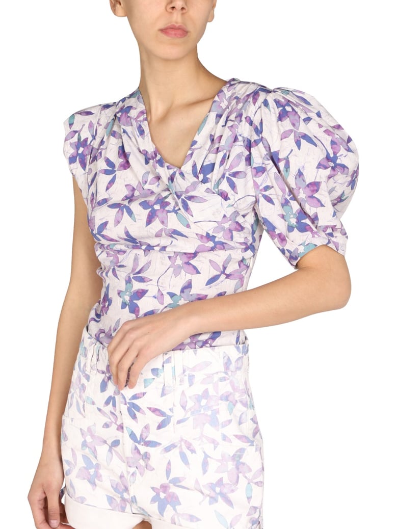 madinea top with asymmetrical neckline by Selfnex