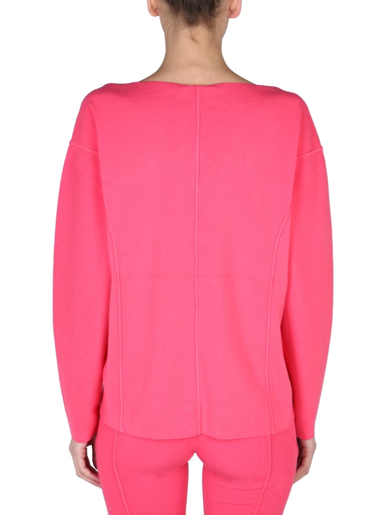 v-neck sweater with contrasting profile by Selfnex
