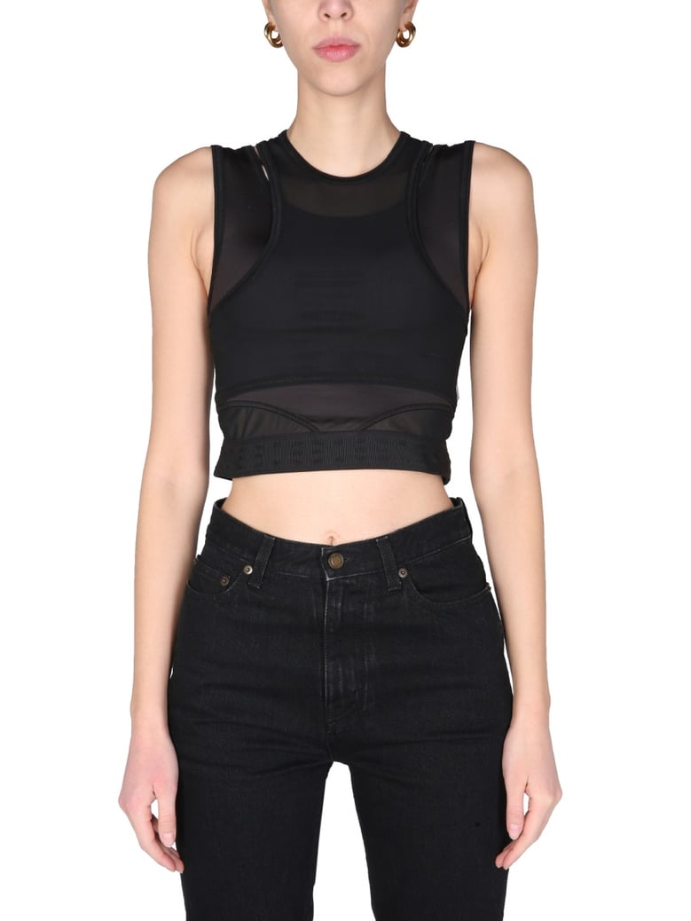 panelled sport top by Selfnex