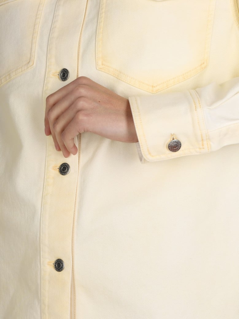 denim shirt jacket by Selfnex