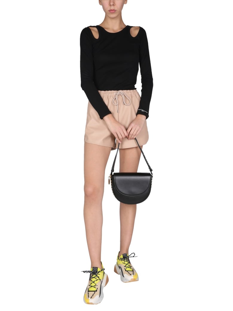 faux leather shorts by Selfnex