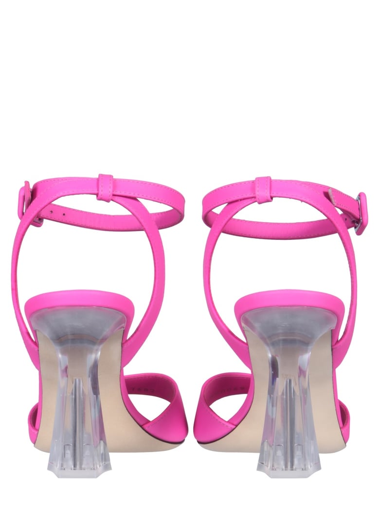 plexi heel sandals by Selfnex