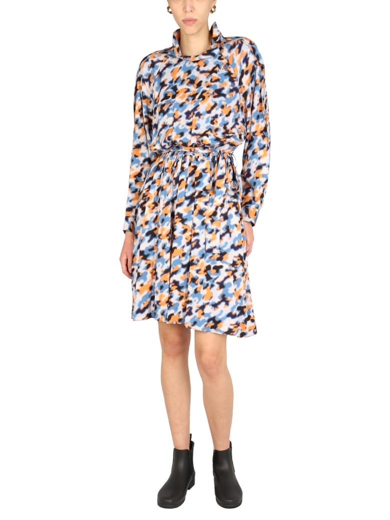 blurred flowers dress by Selfnex