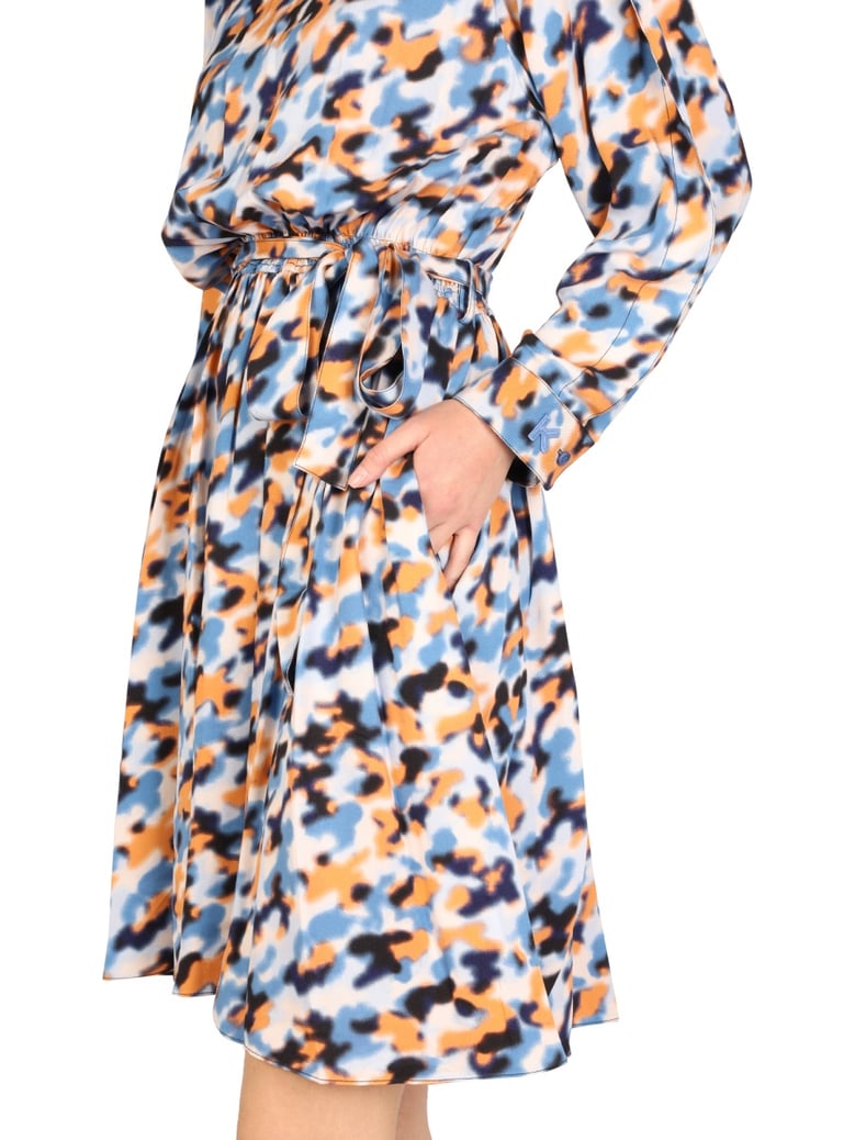 blurred flowers dress by Selfnex