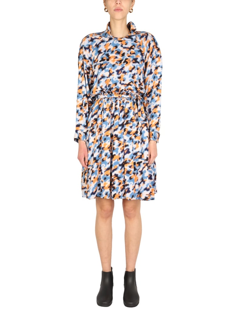 blurred flowers dress by Selfnex