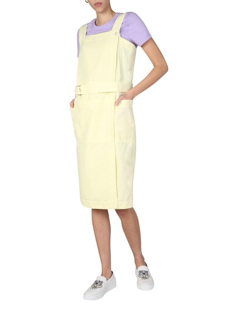 denim midi dress by Selfnex