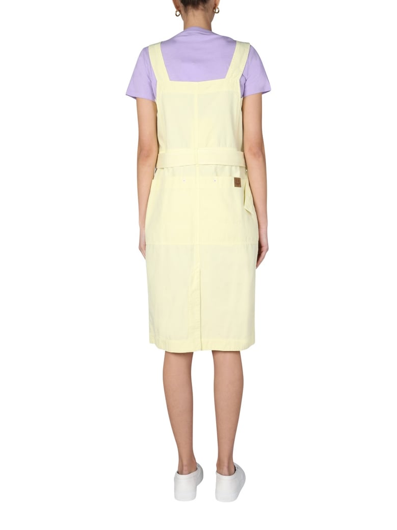 denim midi dress by Selfnex