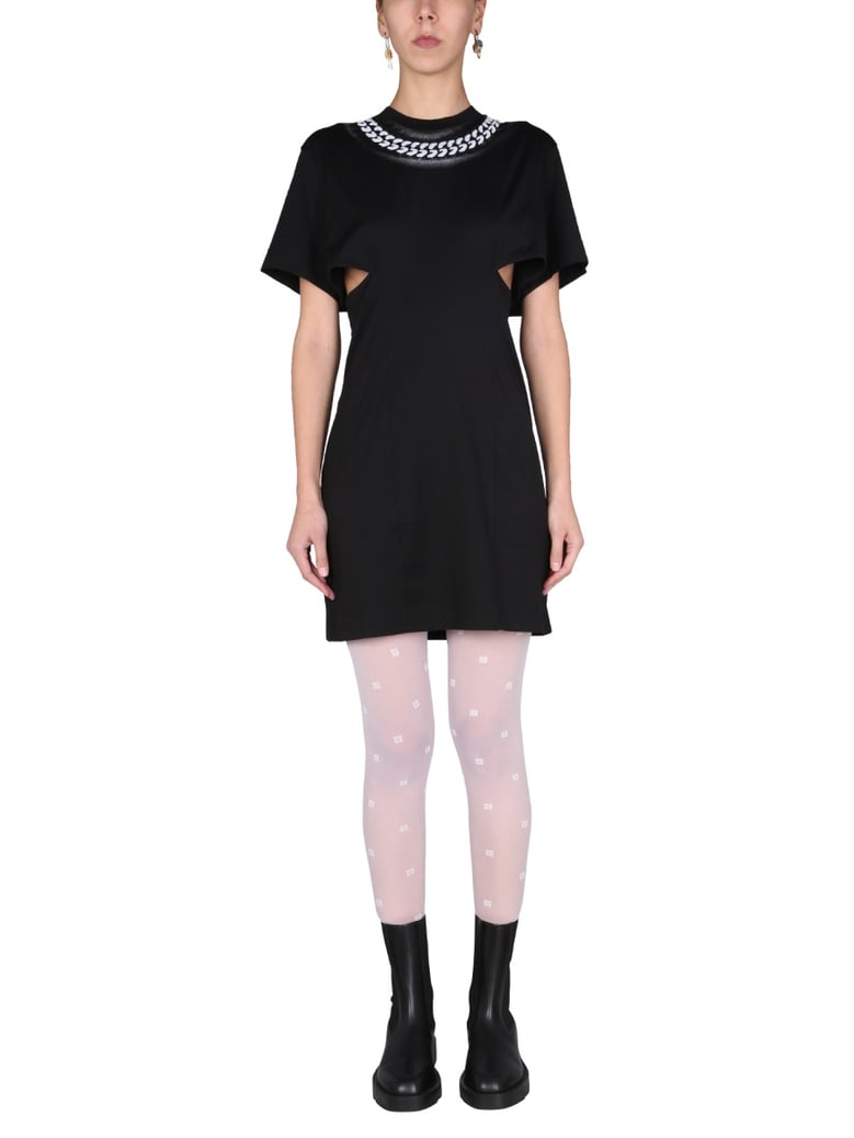 dress with 3d chain print by Selfnex