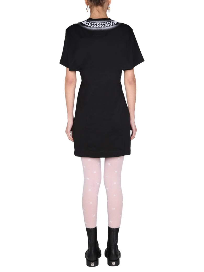 dress with 3d chain print by Selfnex