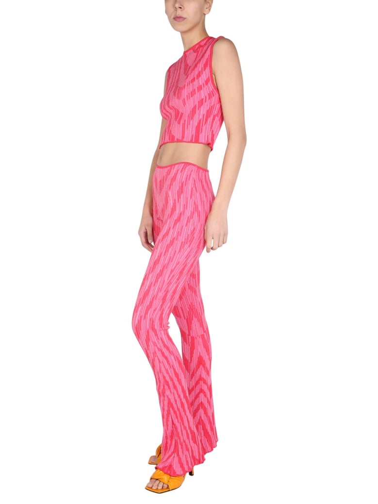 striped pattern pants by Selfnex