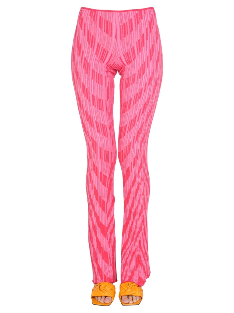 striped pattern pants by Selfnex