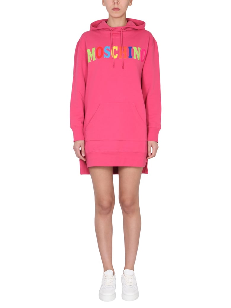 dress with multicolor flocked logo by Selfnex
