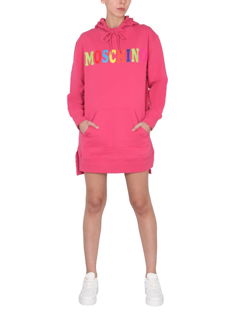 dress with multicolor flocked logo by Selfnex