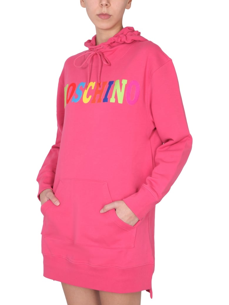 dress with multicolor flocked logo by Selfnex
