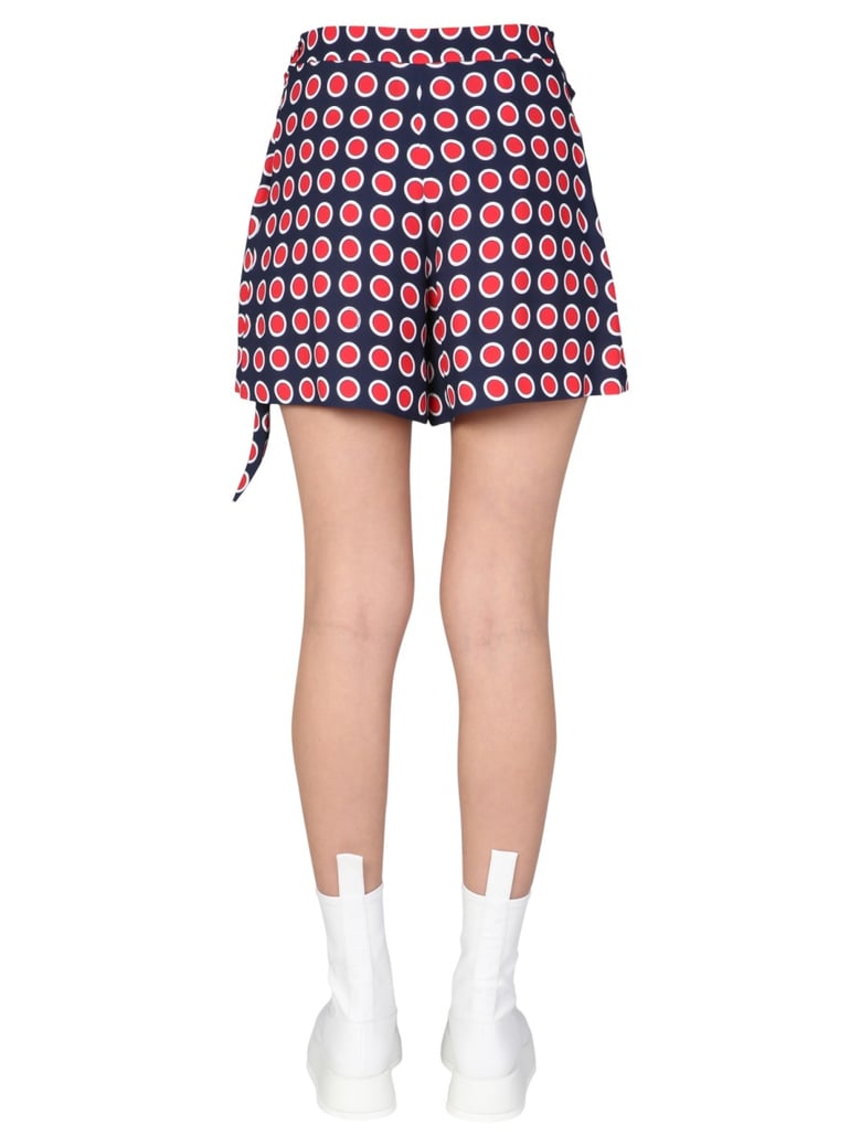 multicolour eyelets shorts by Selfnex