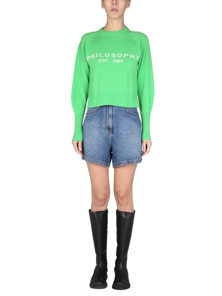 sweater with logo inlay by Selfnex