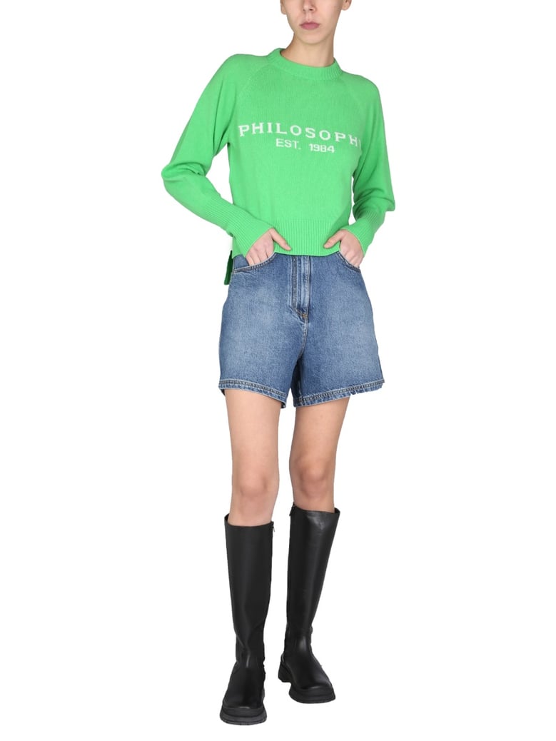 sweater with logo inlay by Selfnex