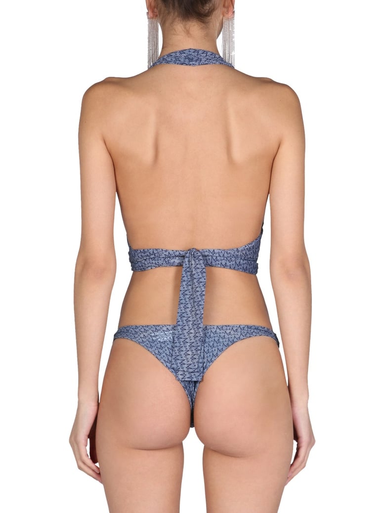 bikini top with all over logo by Selfnex