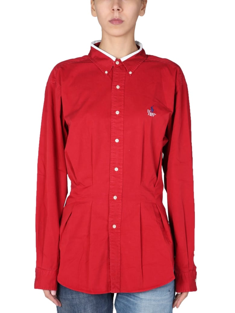remade shirt in red by Selfnex