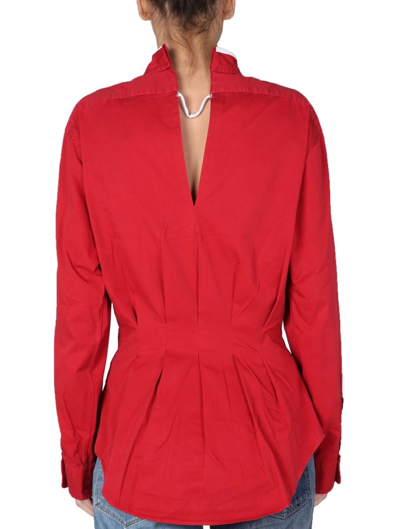 remade shirt in red by Selfnex