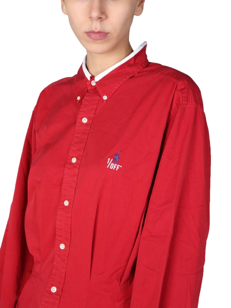 remade shirt in red by Selfnex