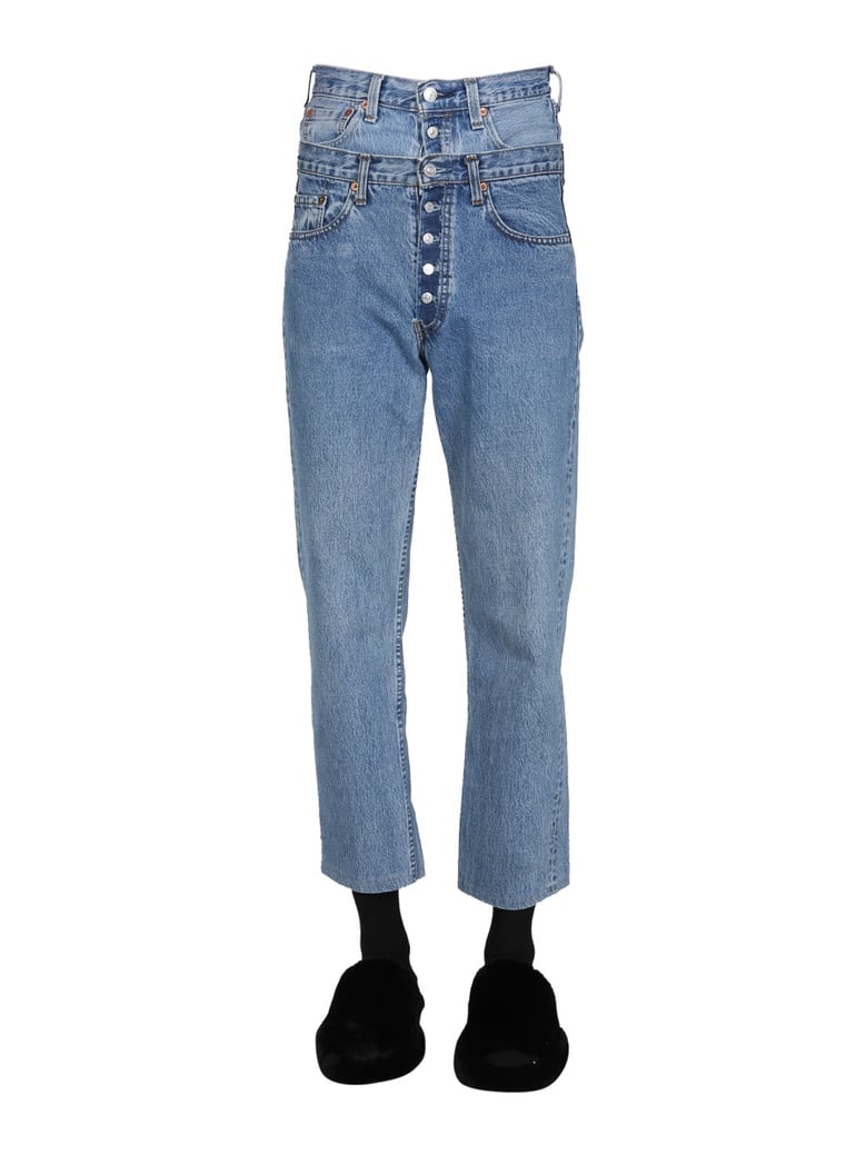 double waist jeans by Selfnex