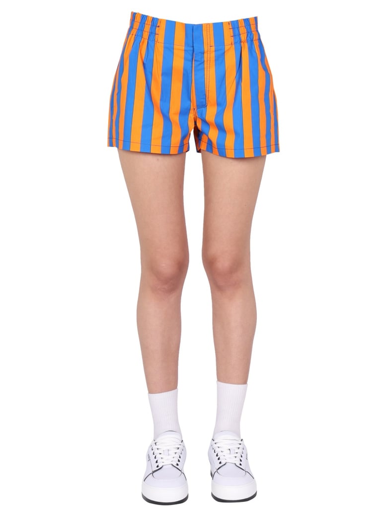 striped pattern shorts by Selfnex