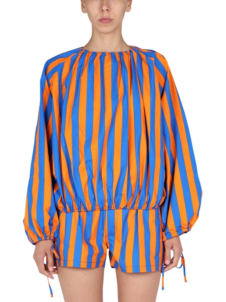 striped pattern shirt by Selfnex