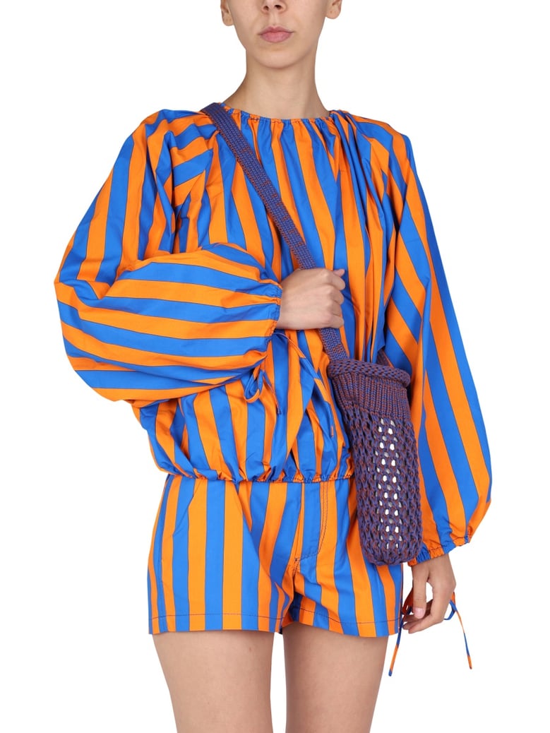 striped pattern shirt by Selfnex
