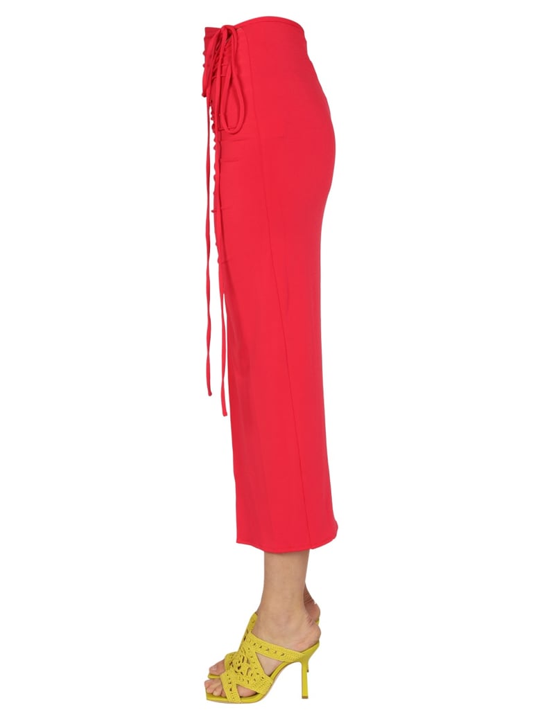 fuchsia jersey skirt by Selfnex