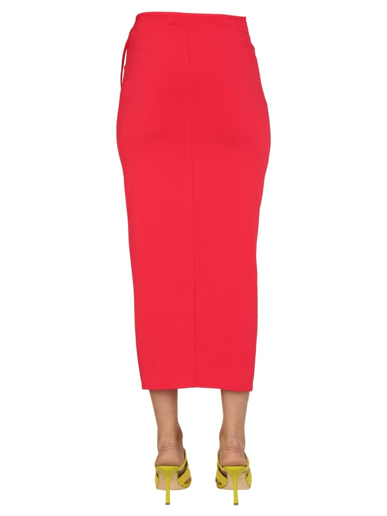 fuchsia jersey skirt by Selfnex