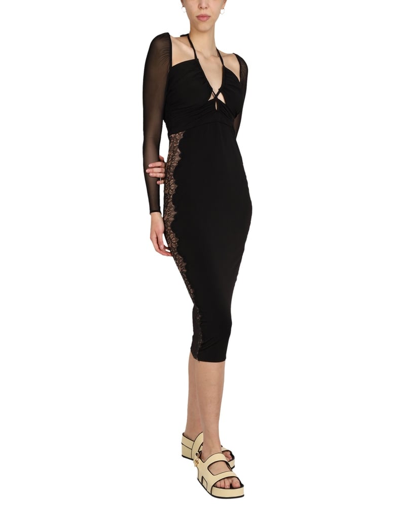 elegant black lace dress by Selfnex