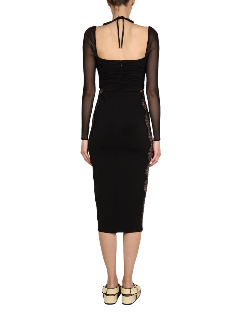 elegant black lace dress by Selfnex