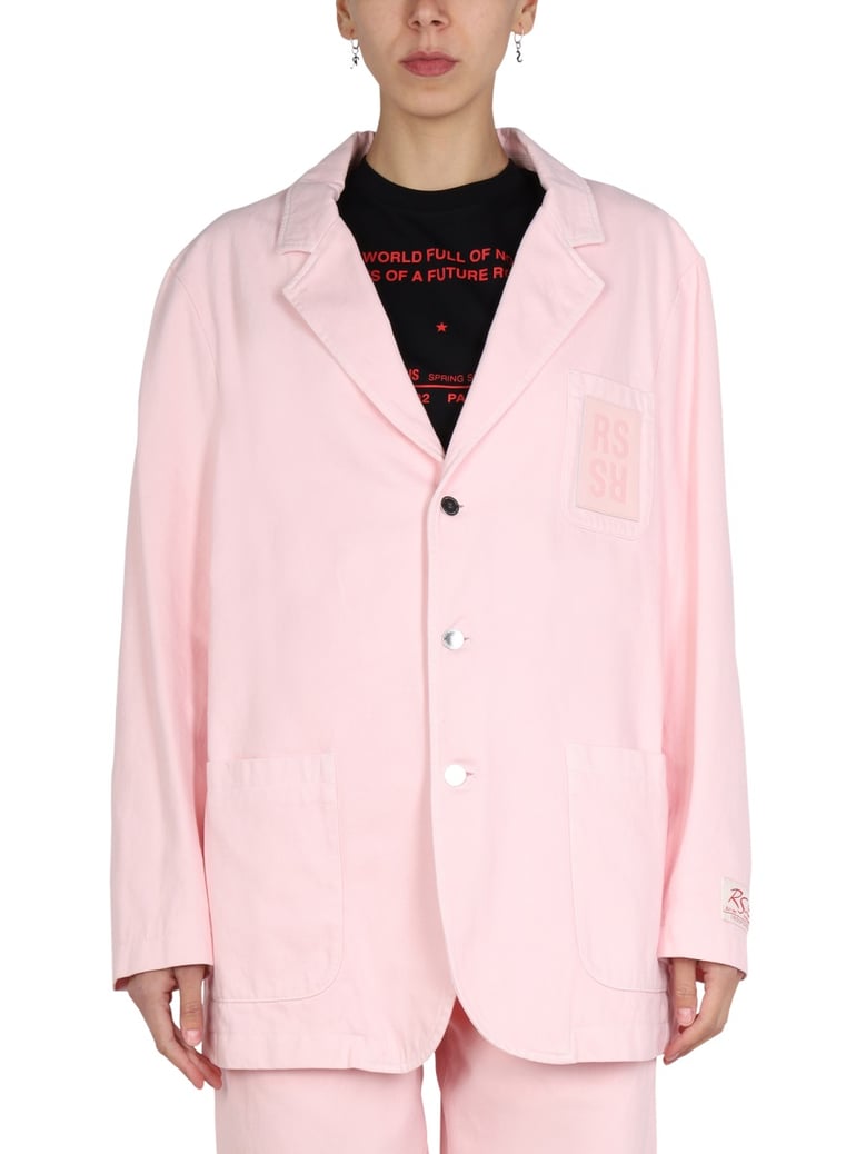 logo patch jacket by Selfnex