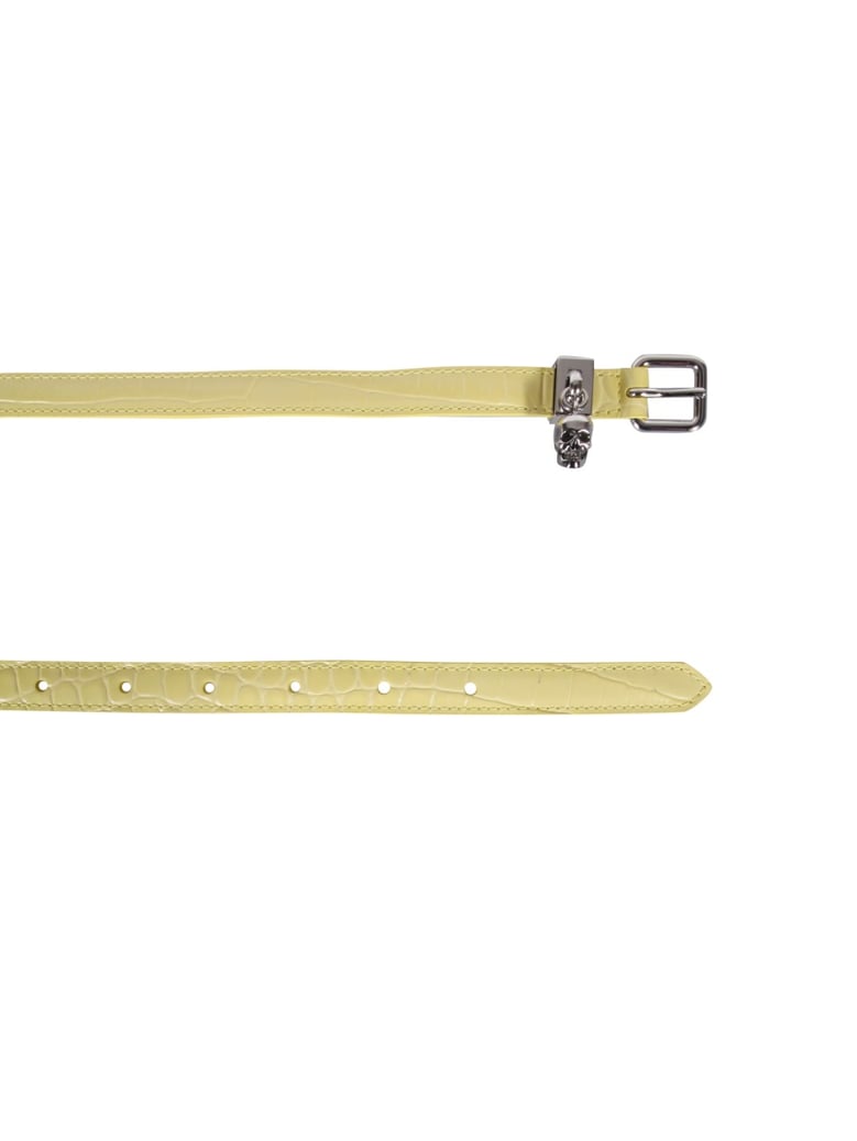 double belt with skull and pavè by Selfnex