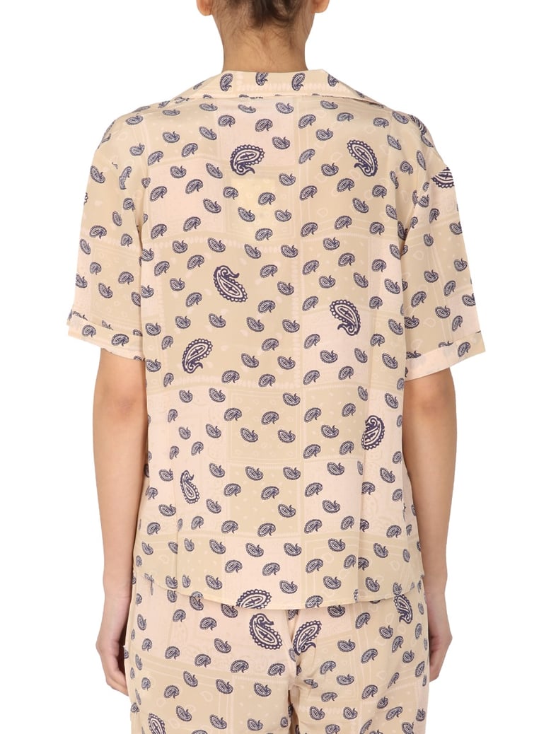paisley print silk shirt by Selfnex