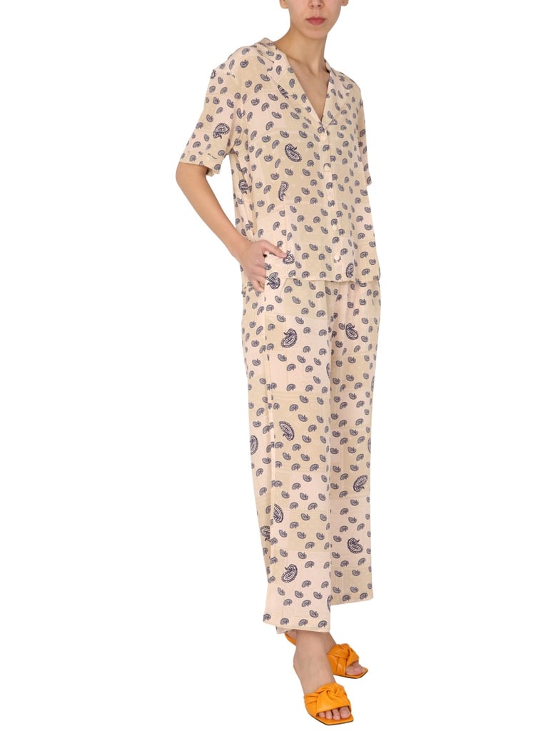 paisley print silk shirt by Selfnex