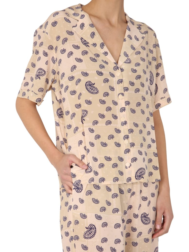 paisley print silk shirt by Selfnex