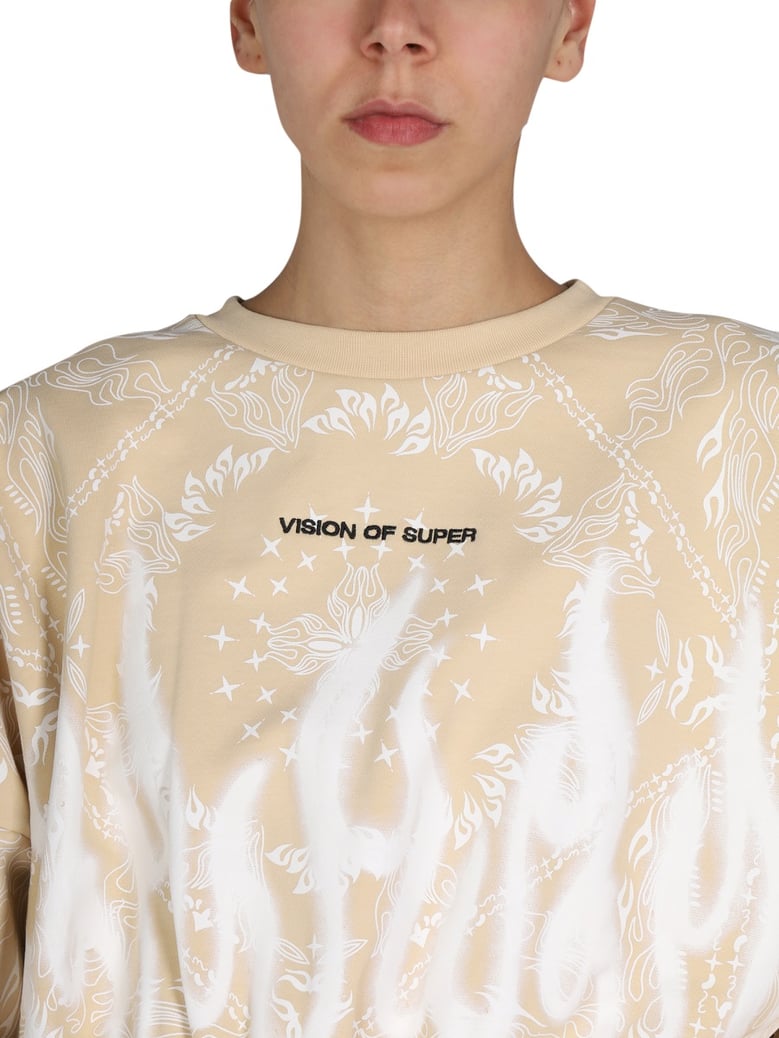 paisley pattern sweatshirt by Selfnex
