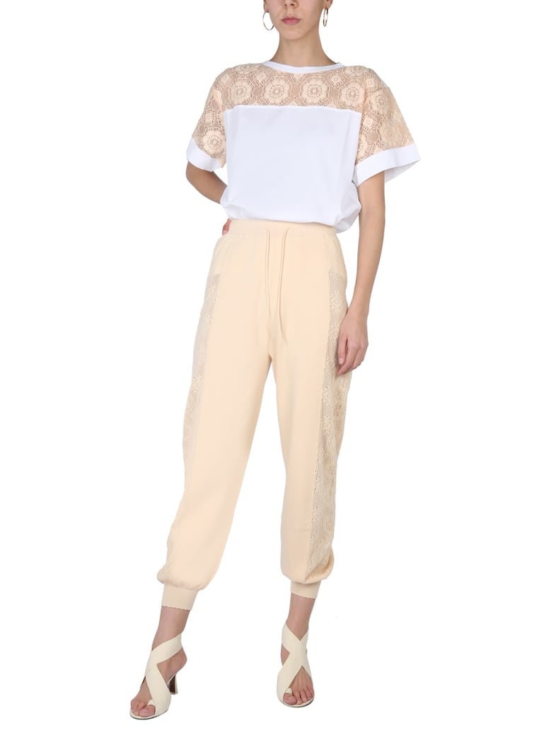 drawstring waistband jogging pants by Selfnex