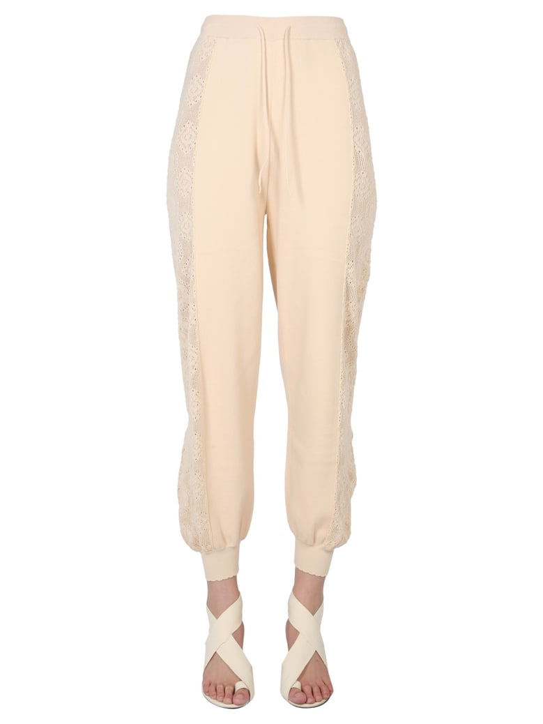 drawstring waistband jogging pants by Selfnex