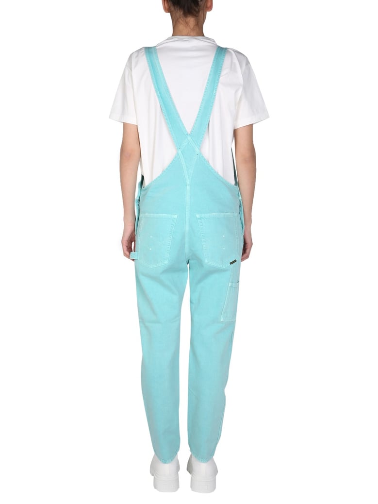 green denim overalls by Selfnex