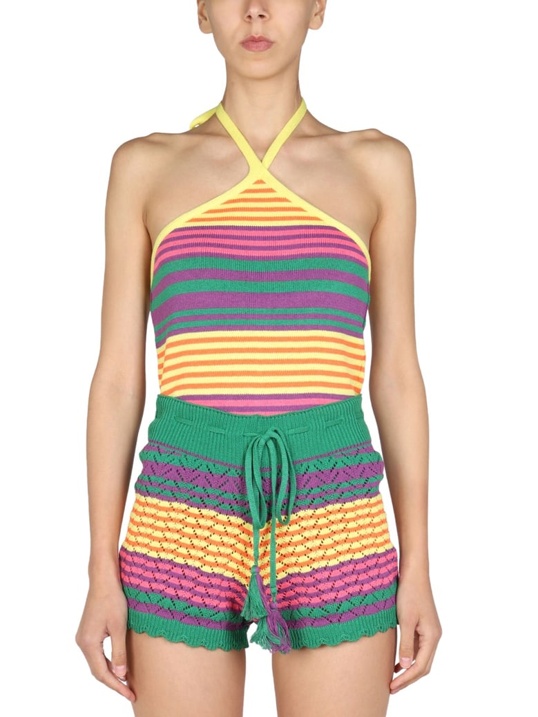 striped pattern top by Selfnex
