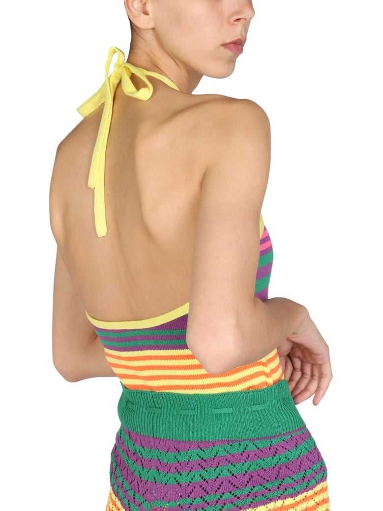 striped pattern top by Selfnex