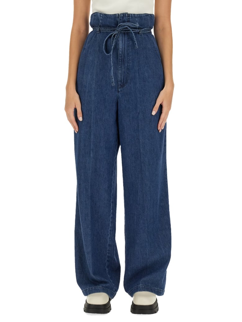 palazzo pants in denim by Selfnex