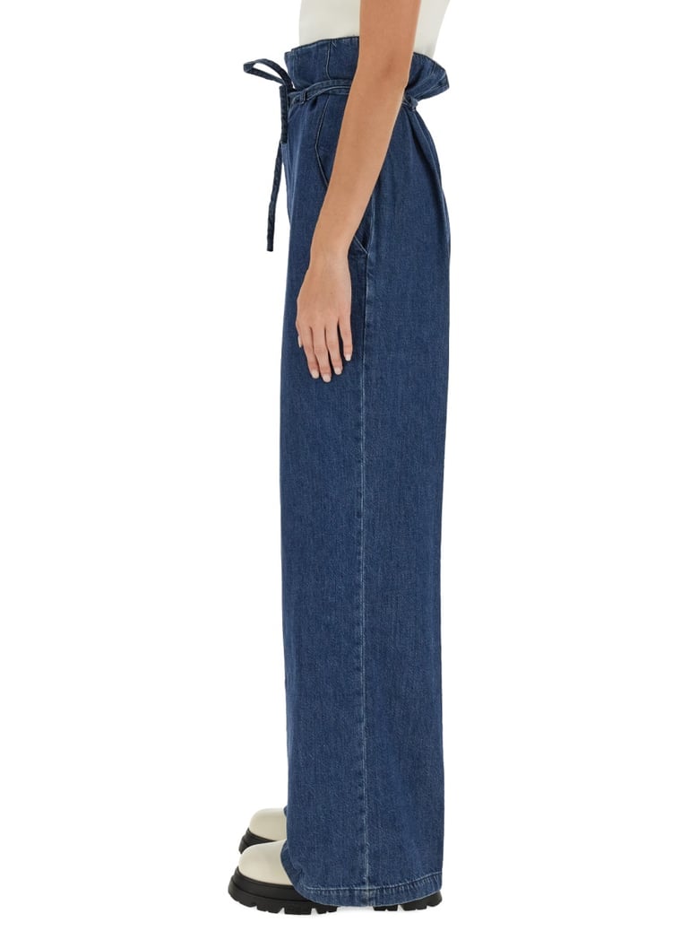 palazzo pants in denim by Selfnex