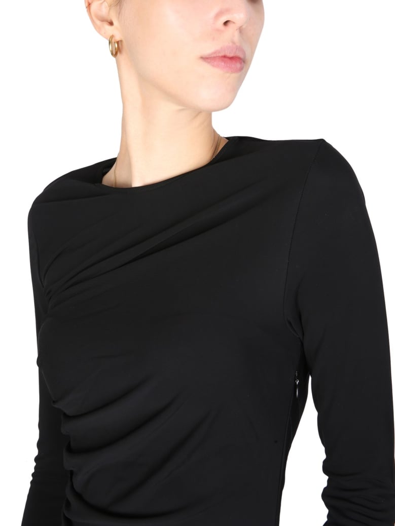 dress with drape by Selfnex