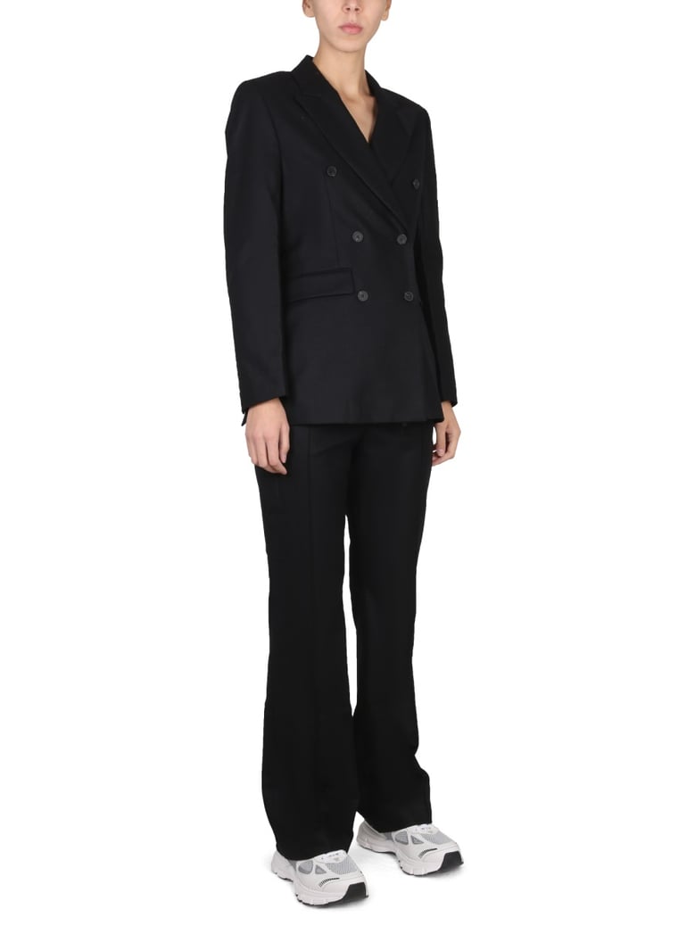 high waist twill pants by Selfnex